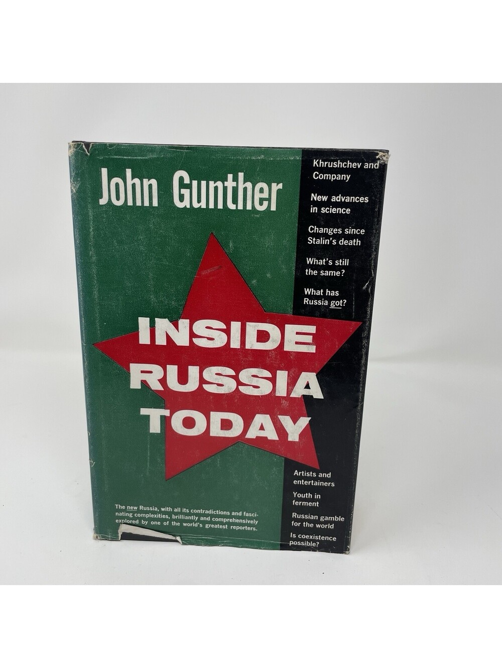 Inside Russia Today by John Gunther, 1958 BCE, HC w/ DJ. BA